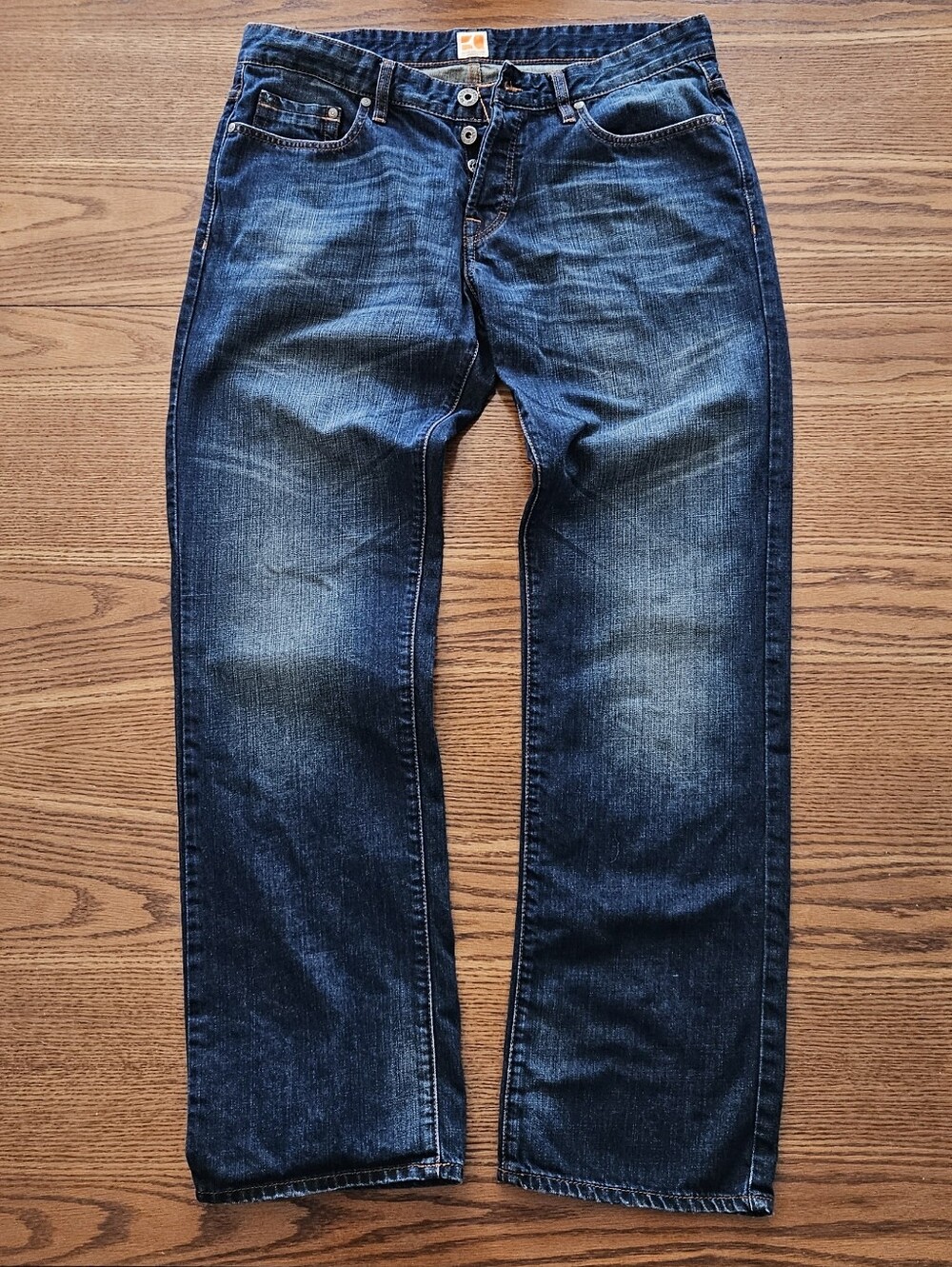 HUGO BOSS Orange 25 Regular Straight Leg Jeans Men's 36x32